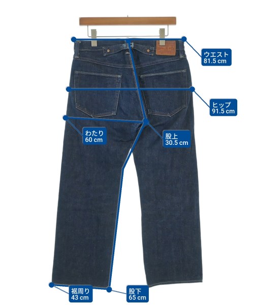 RRL（ダブルアールエル）デニムパンツ 紺 サイズ:31(M位) メンズ/2200680804167
