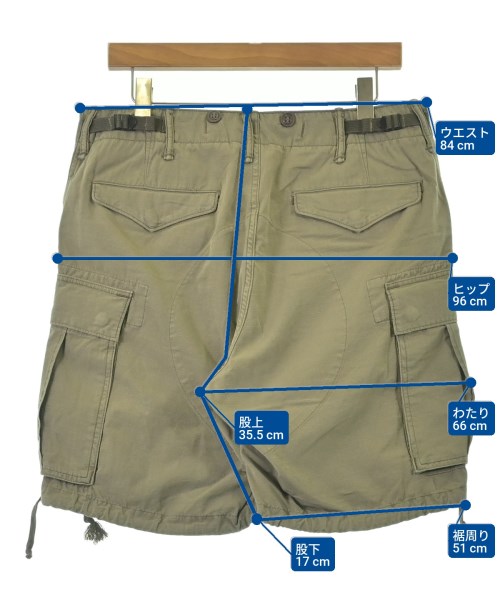 RRL（ダブルアールエル）ショートパンツ カーキ サイズ:32(L位) メンズ/2200686978268