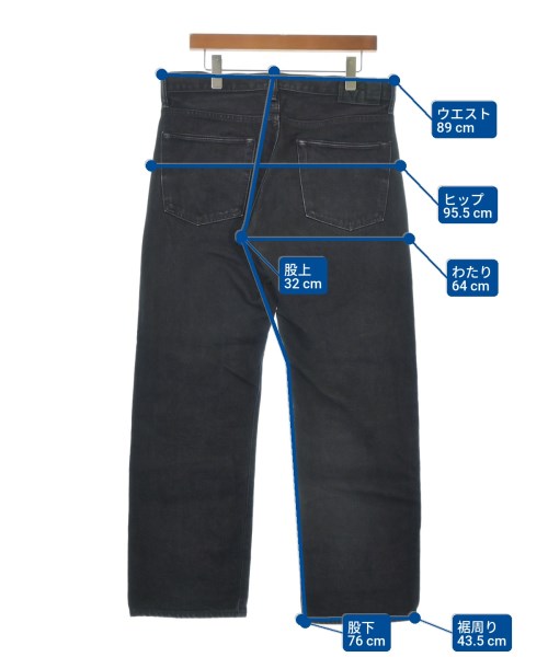 RRL（ダブルアールエル）デニムパンツ 黒 サイズ:33(L位) メンズ/2200688481155