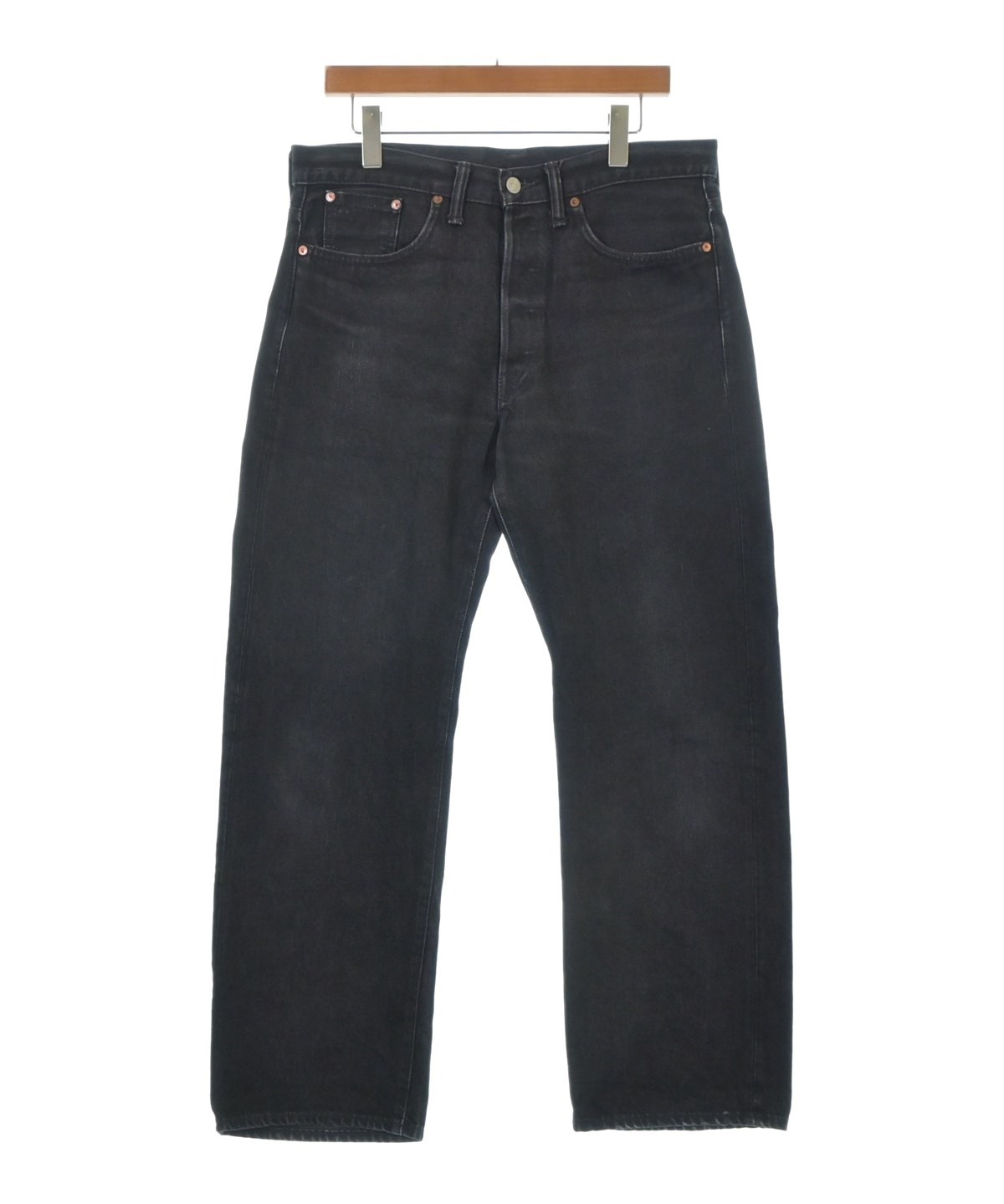 RRL デニムフラッグ RRL（ダブルアールエル）デニムパンツ 黒 サイズ:33(L位) メンズ