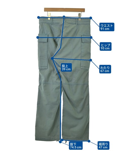 RRL（ダブルアールエル）カーゴパンツ 青 サイズ:32(L位) メンズ/2200689453069