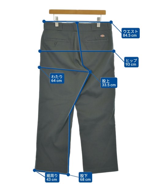 Dickies（ディッキーズ）チノパン グレー サイズ:34(XL位) メンズ/2200641037108