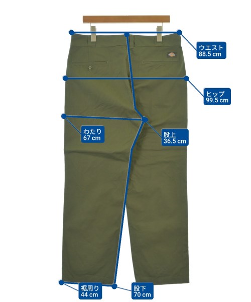 Dickies（ディッキーズ）チノパン カーキ サイズ:36(XXL位) メンズ/2200641378041