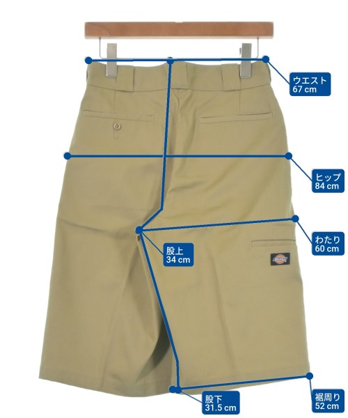 Dickies（ディッキーズ）ショートパンツ カーキ サイズ:28(L位) レディース/2200631333012