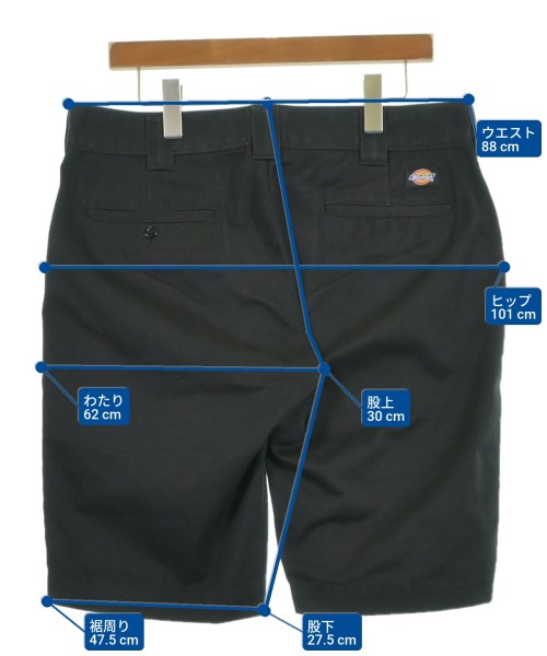 Dickies（ディッキーズ）ショートパンツ 黒 サイズ:34(XL位) メンズ/2200632729074