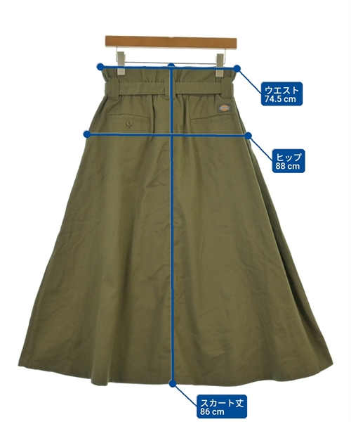 Dickies（ディッキーズ）ロング・マキシ丈スカート カーキ サイズ:S レディース/2200613284028