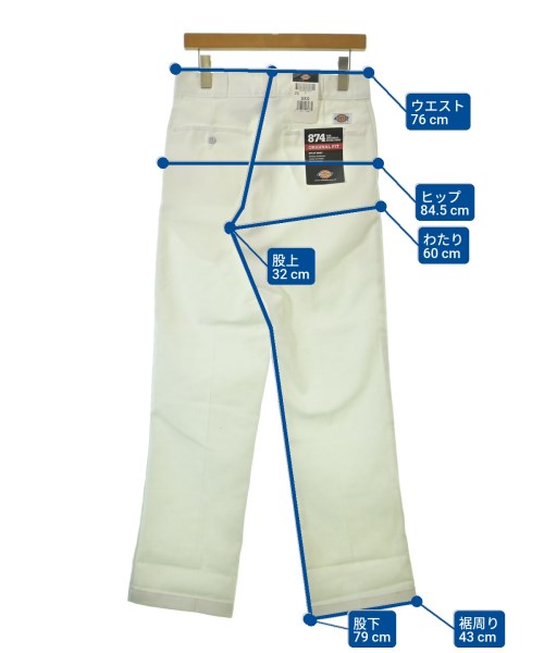 Dickies（ディッキーズ）チノパン 白 サイズ:30(M位) メンズ/2200678546024