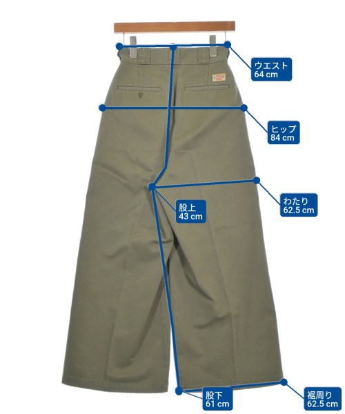 Dickies（ディッキーズ）チノパン カーキ サイズ:S レディース/2200675453011
