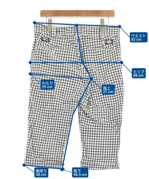 Dickies（ディッキーズ）クロップドパンツ 黒 サイズ:30(M位) メンズ/2200686407089