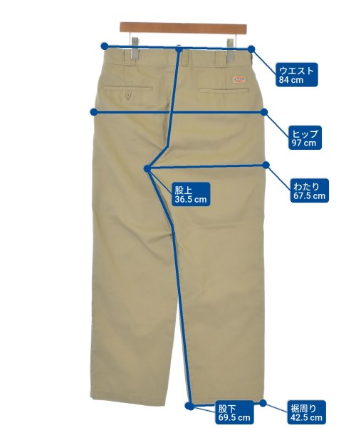 Dickies（ディッキーズ）チノパン カーキ サイズ:34(XL位) メンズ/2200694204021