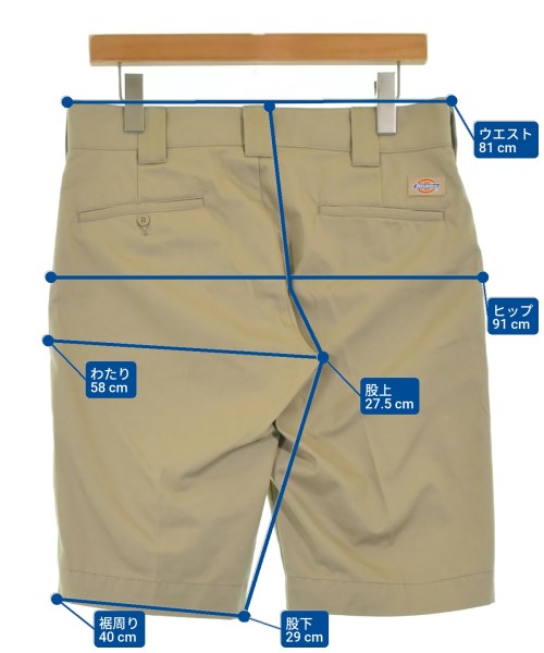 Dickies（ディッキーズ）ショートパンツ ベージュ サイズ:30(M位) メンズ/2200691163123