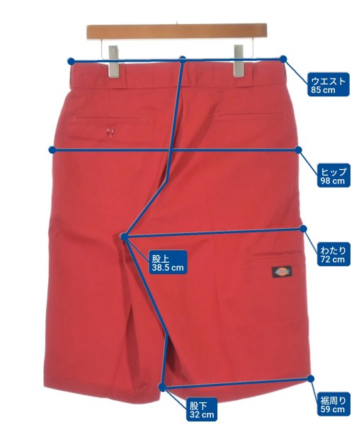 Dickies（ディッキーズ）ショートパンツ 赤 サイズ:34(XL位) メンズ/2200711365377