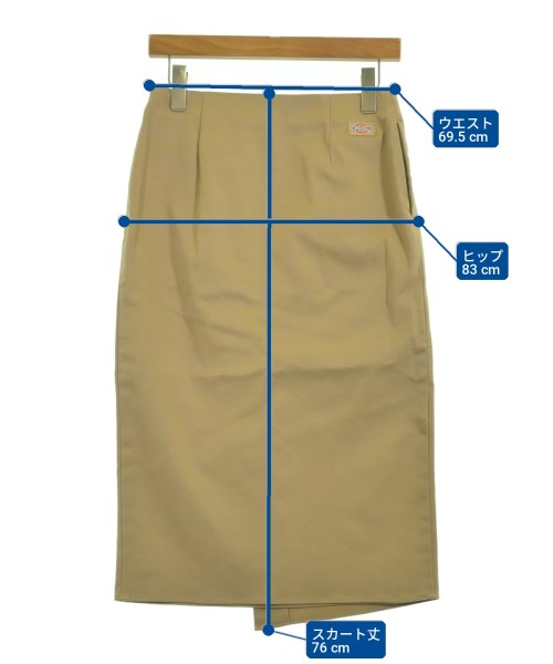 Dickies（ディッキーズ）ひざ丈スカート ベージュ サイズ:36(S位) レディース/2200718483012