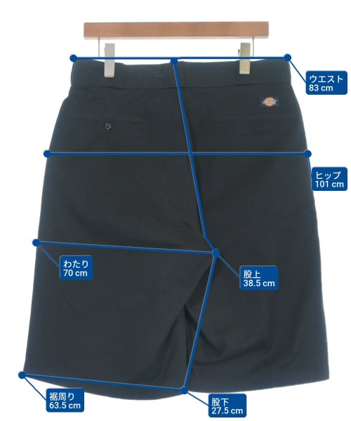 Dickies（ディッキーズ）ショートパンツ 黒 サイズ:34(XL位) メンズ/2200643794153