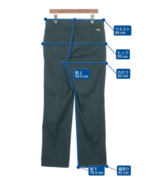 Dickies（ディッキーズ）チノパン 緑 サイズ:34(XL位) メンズ/2200659167057