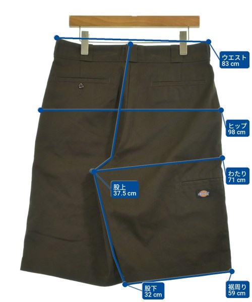 Dickies（ディッキーズ）ショートパンツ 茶 サイズ:34(XL位) メンズ/2200730778080