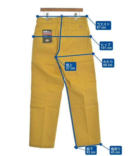 Dickies（ディッキーズ）チノパン 黄 サイズ:36(XXL位) メンズ/2200736890403
