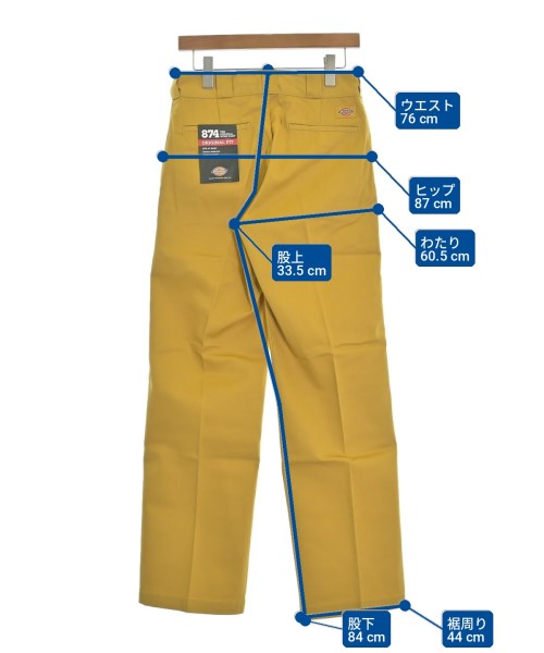 Dickies（ディッキーズ）チノパン 黄 サイズ:30(M位) メンズ/2200736890410