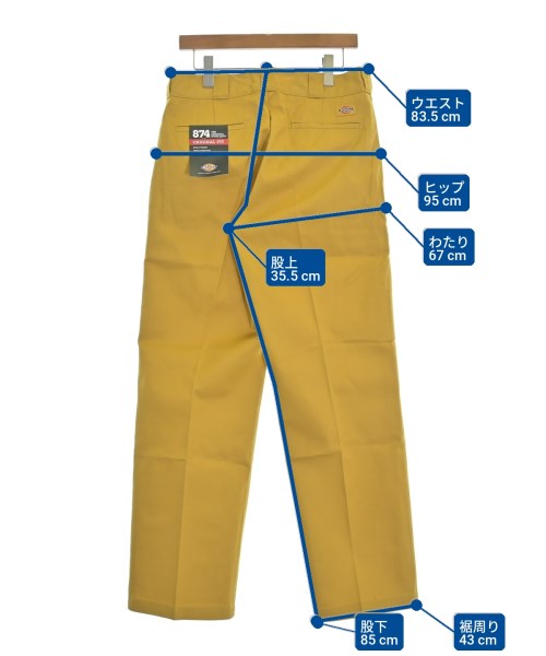 Dickies（ディッキーズ）チノパン 黄 サイズ:34(XL位) メンズ/2200736890434