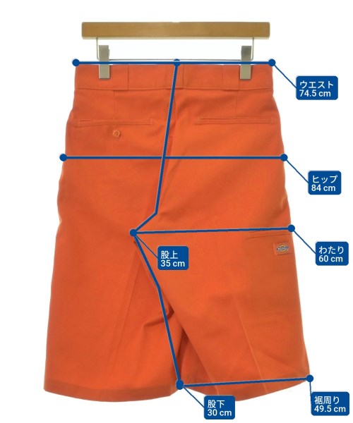 Dickies（ディッキーズ）ショートパンツ オレンジ サイズ:29(S位) メンズ/2200724552030