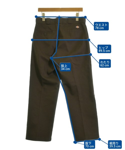 Dickies（ディッキーズ）チノパン 茶 サイズ:32(L位) メンズ/2200728750067