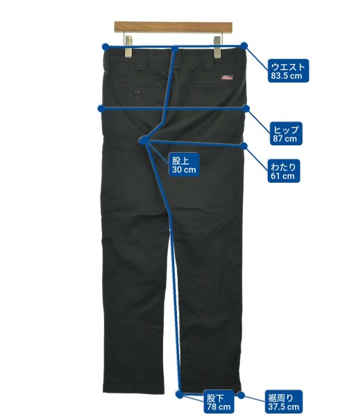 Dickies（ディッキーズ）チノパン 黒 サイズ:82cm(M位) メンズ/2200687055210