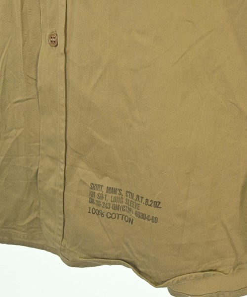 MILITARY（ミリタリー）カジュアルシャツ ベージュ サイズ:16 1/2(XL位) メンズ/2200638113082