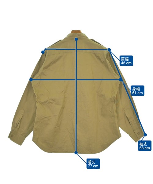 MILITARY（ミリタリー）カジュアルシャツ ベージュ サイズ:16 1/2(XL位) メンズ/2200638113082