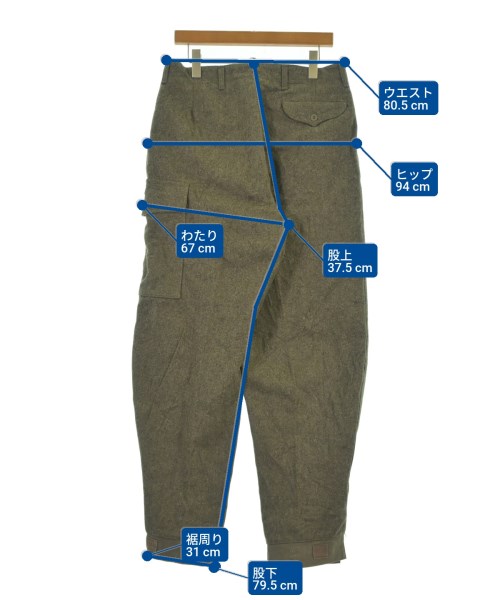 MILITARY（ミリタリー）カーゴパンツ グレー サイズ:-(L位) メンズ/2200638113129