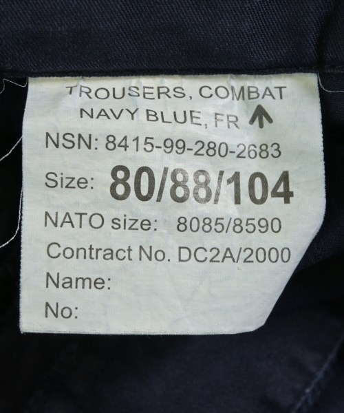 MILITARY（ミリタリー）カーゴパンツ 紺 サイズ:-(M位) メンズ/2200642412140