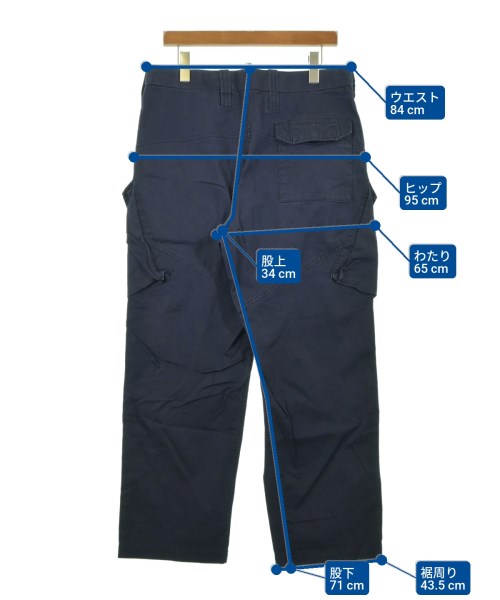 MILITARY（ミリタリー）カーゴパンツ 紺 サイズ:-(M位) メンズ/2200642412140