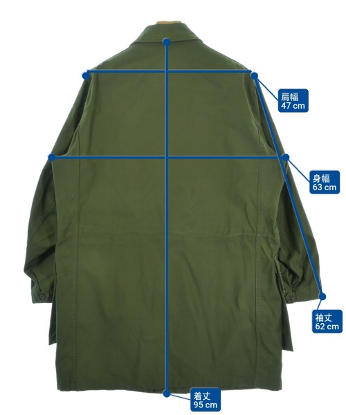 MILITARY（ミリタリー）ステンカラーコート カーキ サイズ:44(S位) メンズ/2200539055016