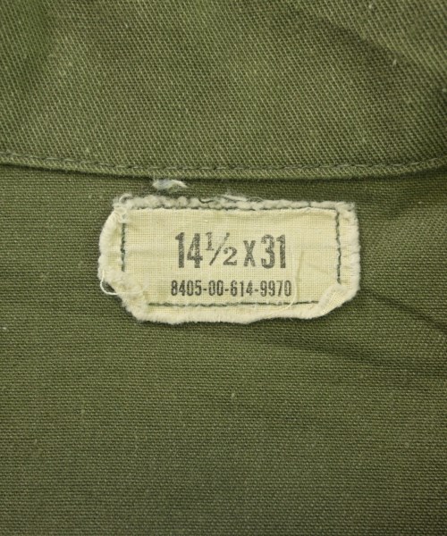 MILITARY（ミリタリー）カジュアルシャツ カーキ サイズ:14(S位) メンズ/2200628810168