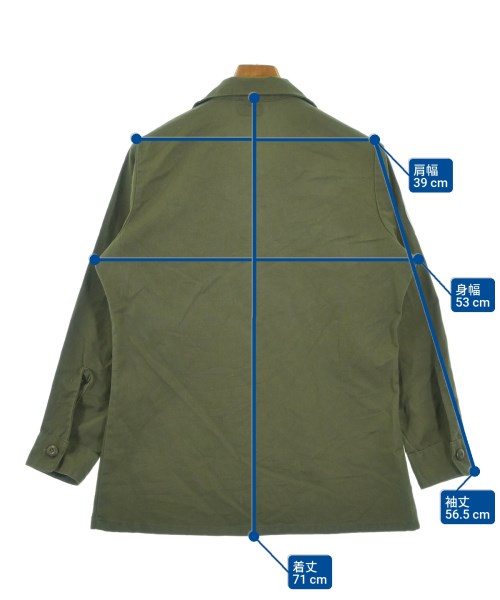 MILITARY（ミリタリー）カジュアルシャツ カーキ サイズ:14(S位) メンズ/2200628810168