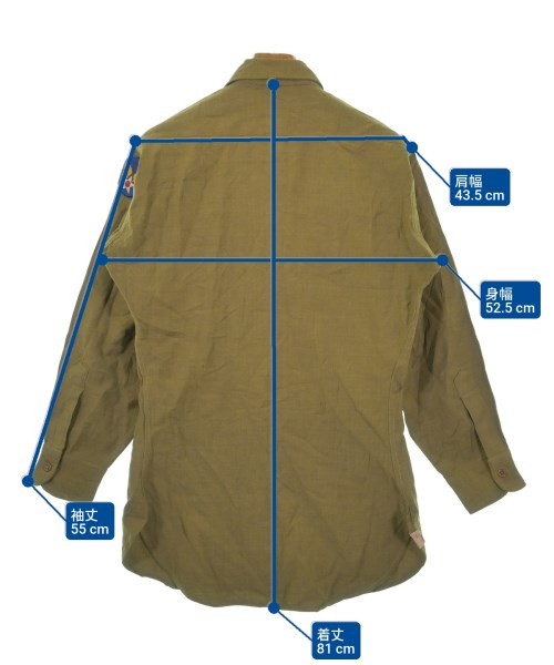 MILITARY（ミリタリー）カジュアルシャツ カーキ サイズ:-(L位) メンズ/2200628810175