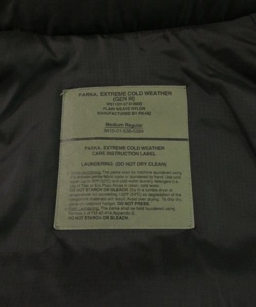 MILITARY（ミリタリー）ダウンジャケット/ダウンベスト 黒 サイズ:M メンズ/2200634560019