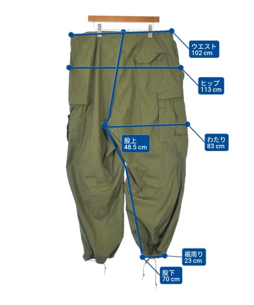 MILITARY（ミリタリー）カーゴパンツ カーキ サイズ:L メンズ/2200590792073