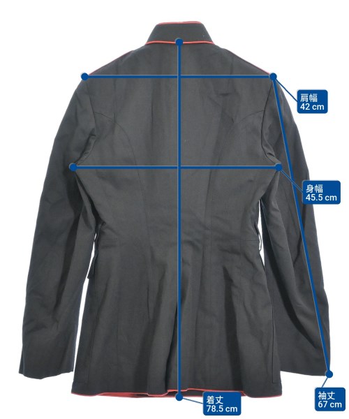 MILITARY（ミリタリー）ジャケット 黒 サイズ:38(L位) メンズ/2200620927031