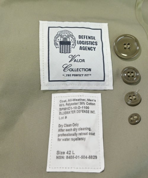 MILITARY（ミリタリー）トレンチコート カーキ サイズ:42(L位) メンズ/2200671312039