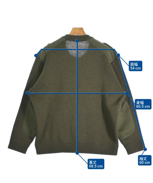 MILITARY（ミリタリー）ニット・セーター カーキ サイズ:-(XXL位) メンズ/2200654828212