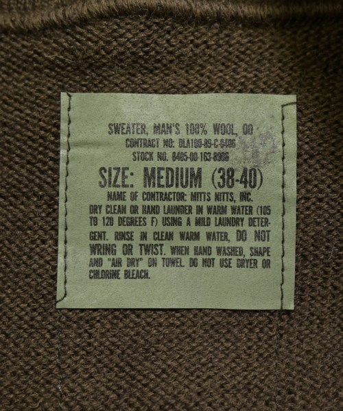 MILITARY（ミリタリー）ニット・セーター 茶 サイズ:M メンズ/2200651460033