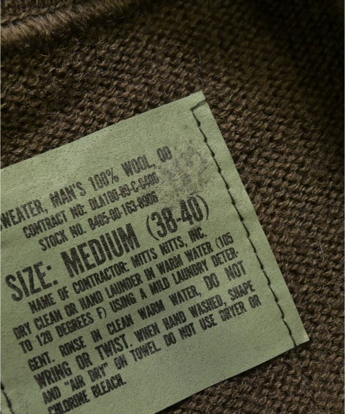 MILITARY（ミリタリー）ニット・セーター 茶 サイズ:M メンズ/2200651460033