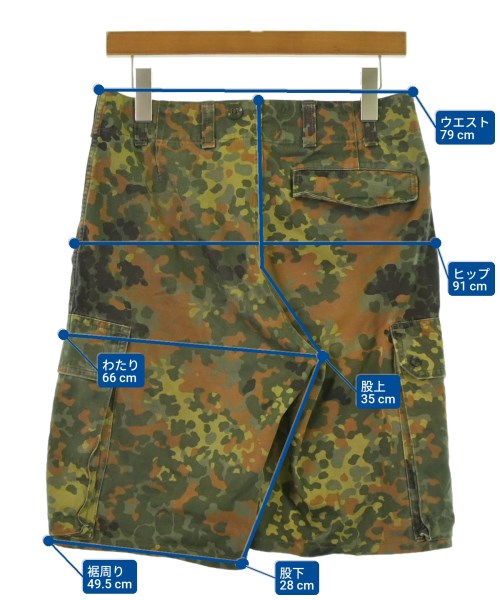 MILITARY（ミリタリー）ショートパンツ カーキ サイズ:-(S位) メンズ/2200656136087