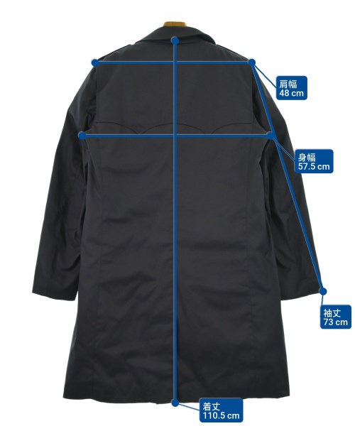 MILITARY（ミリタリー）トレンチコート 紺 サイズ:50(XL位) メンズ/2200658901027