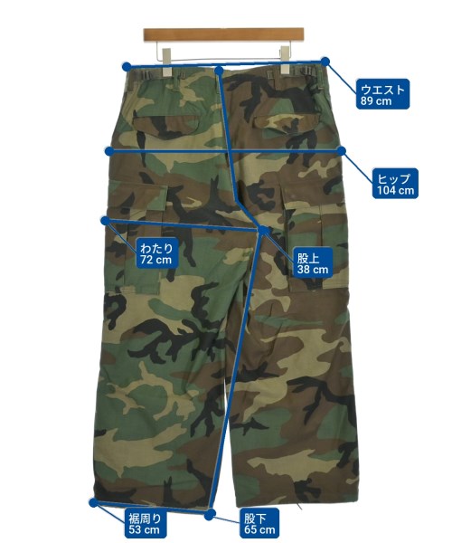 MILITARY（ミリタリー）カーゴパンツ 茶 サイズ:M メンズ/2200717494040