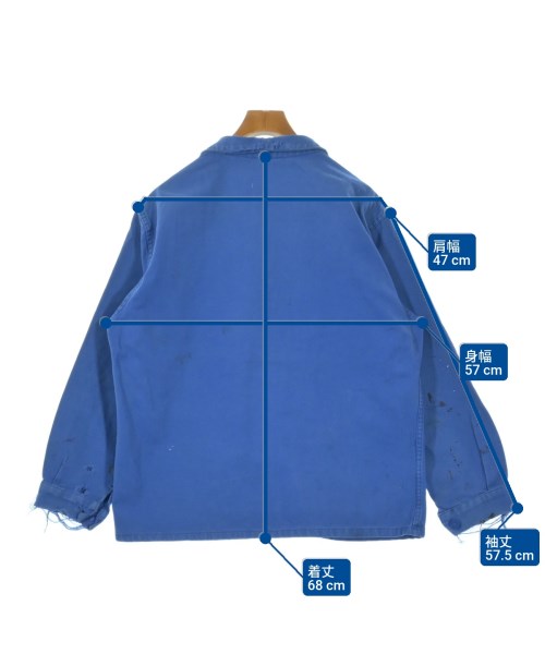 MILITARY（ミリタリー）カバーオール 青 サイズ:F メンズ/2200636803046