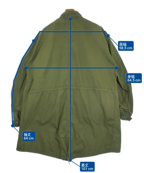 MILITARY（ミリタリー）モッズコート カーキ サイズ:M メンズ/2200646531052