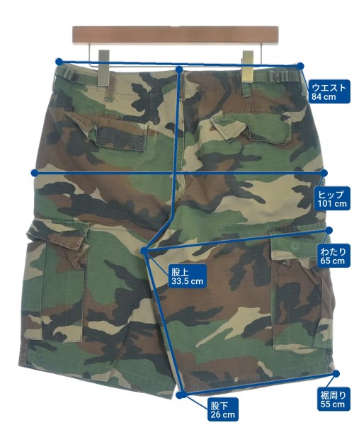 MILITARY（ミリタリー）ショートパンツ カーキ サイズ:-(L位) メンズ/2200640074180