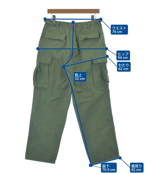 MILITARY（ミリタリー）カーゴパンツ カーキ サイズ:S メンズ/2200654178058