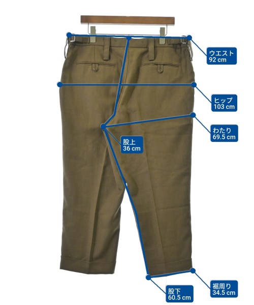 MILITARY（ミリタリー）スラックス 茶 サイズ:100(XXL位) メンズ/2200667116160